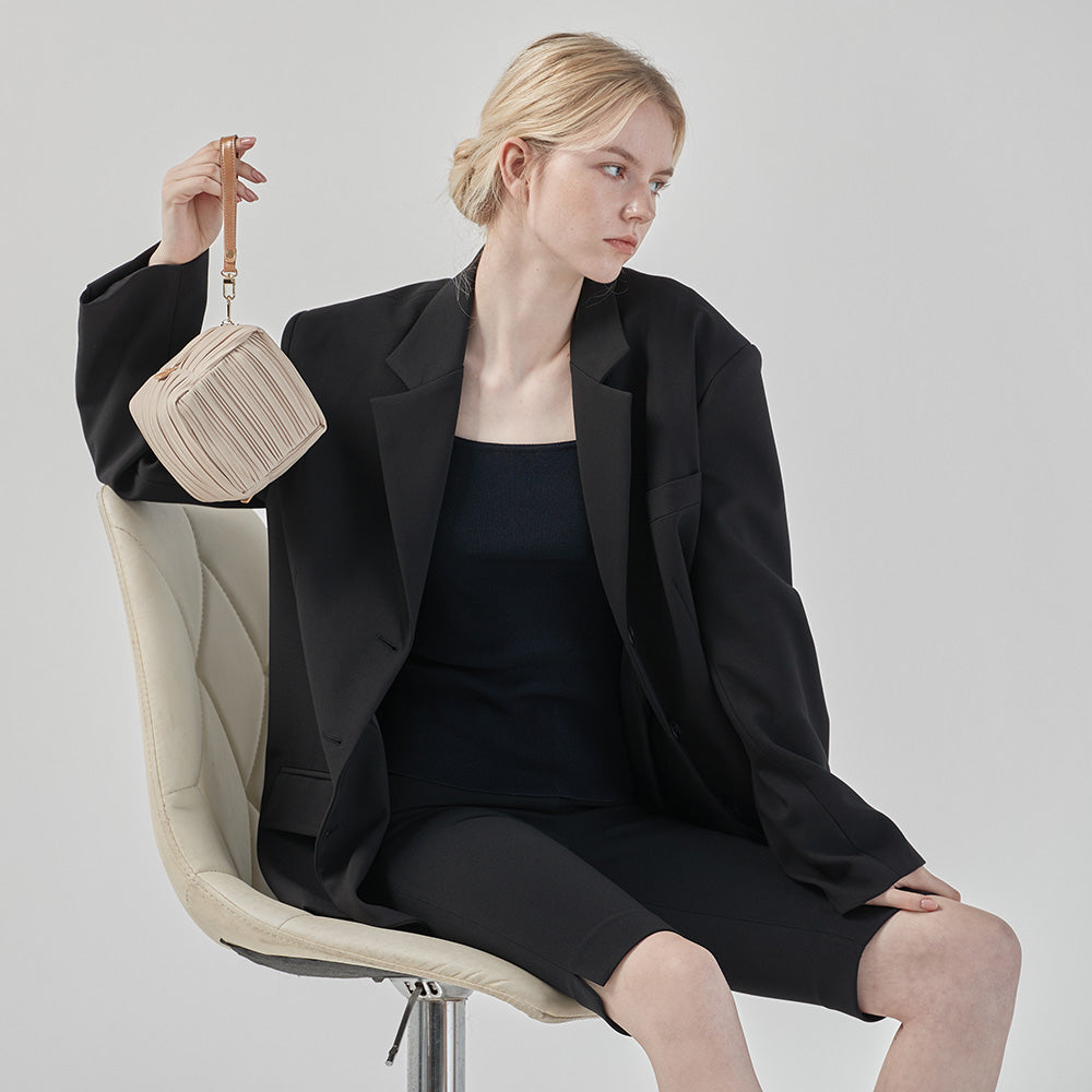 Cube Bag in Champagne Beige