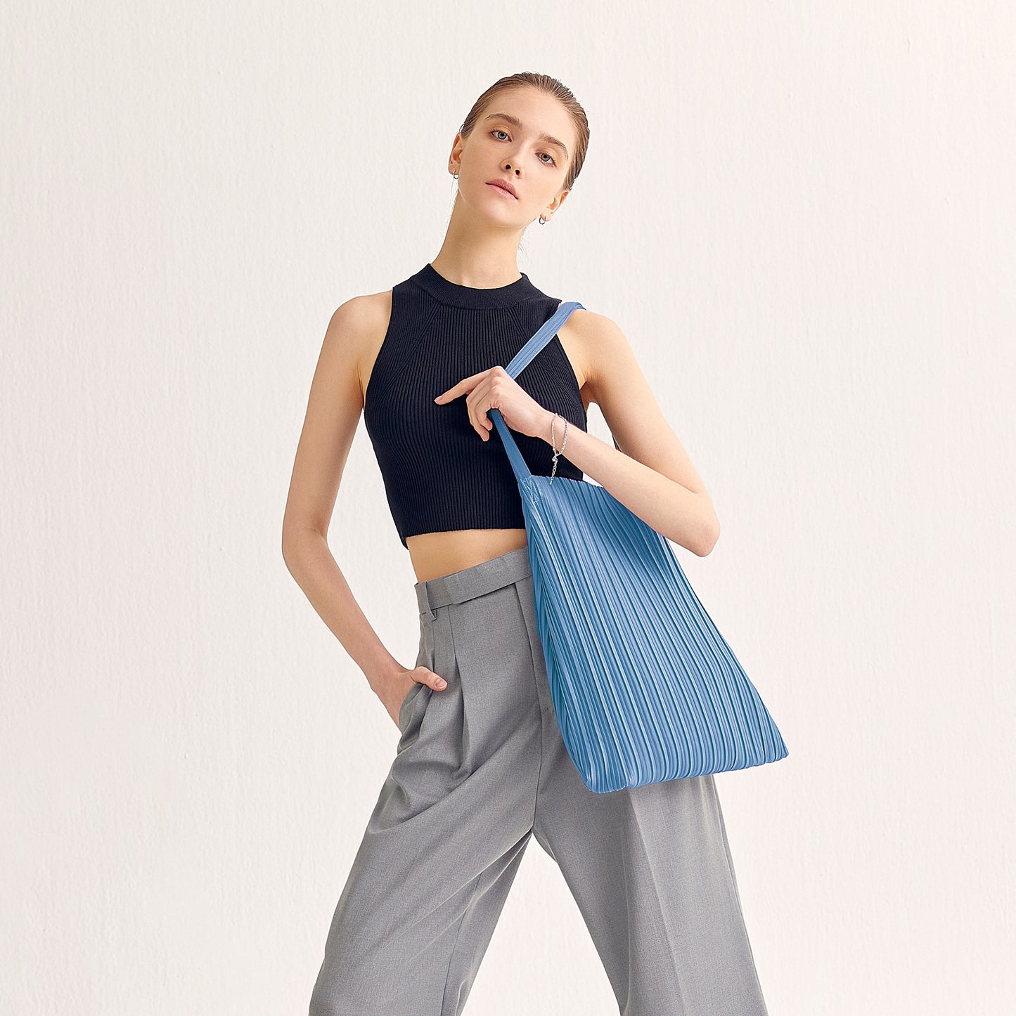 Each Bag in Denim Blue