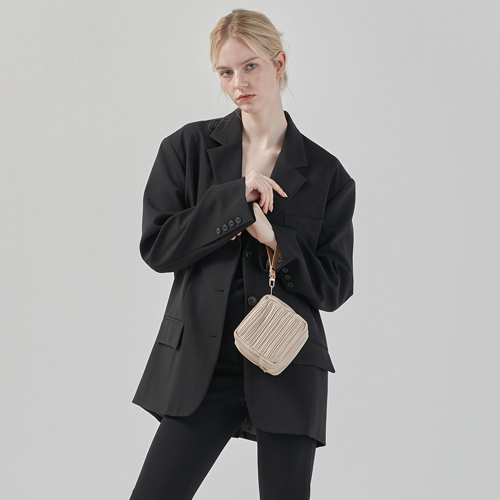 Cube Bag in Champagne Beige