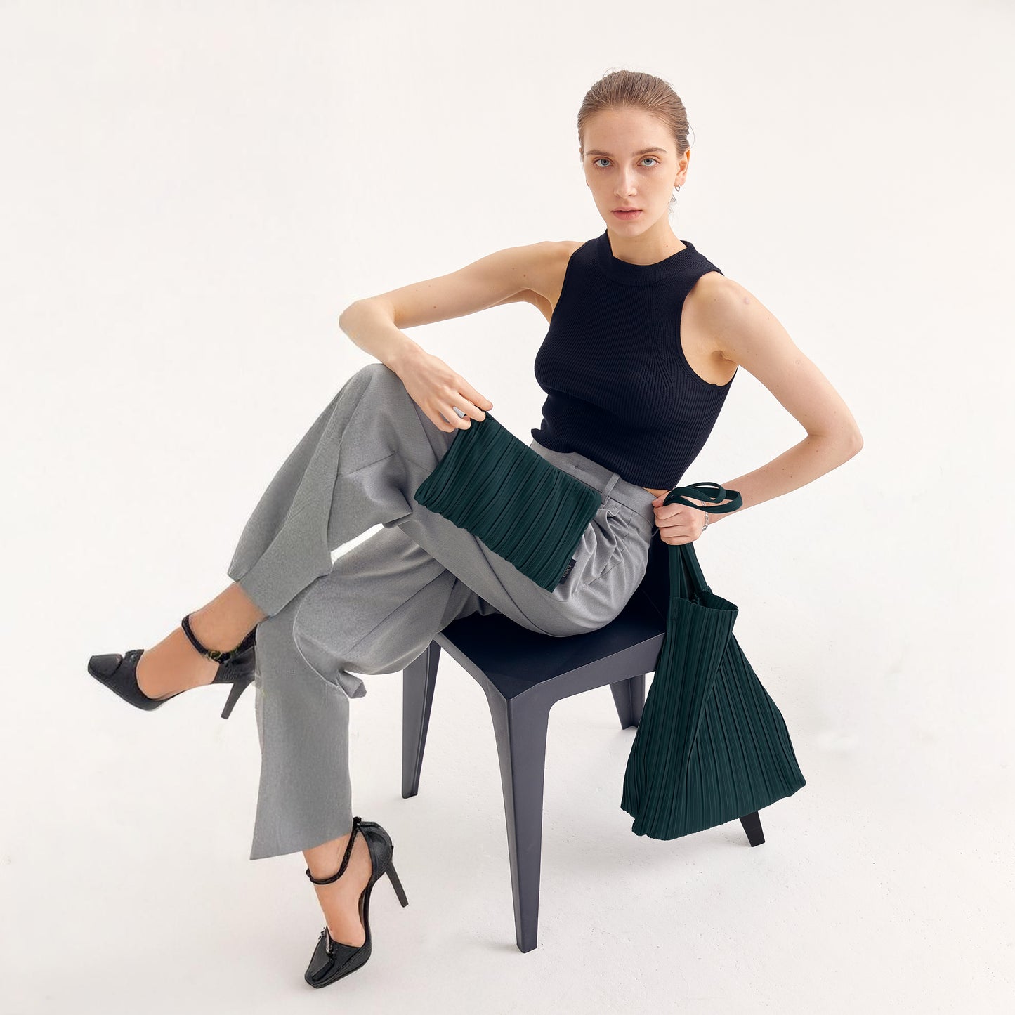 Each Bag in Forest Green