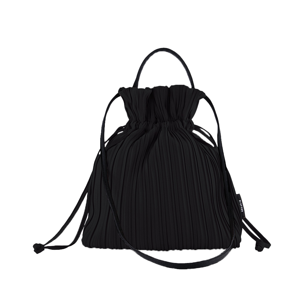 Two Way Ribbon Tote Bag in Beyond Black