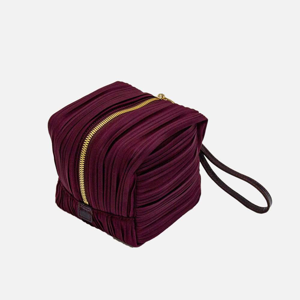 Cube Bag in Vino Red