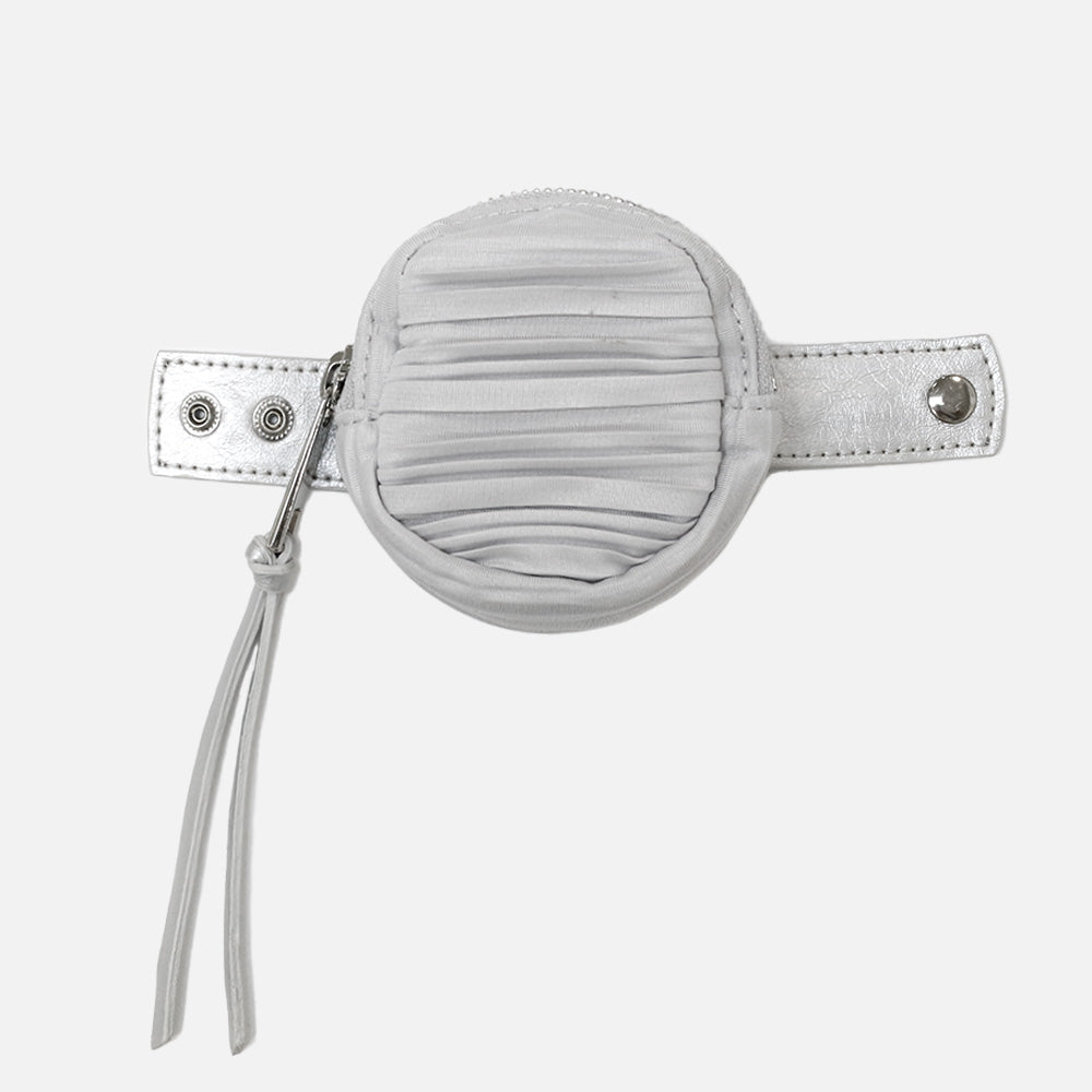 Mini Hobo in Metal Grey