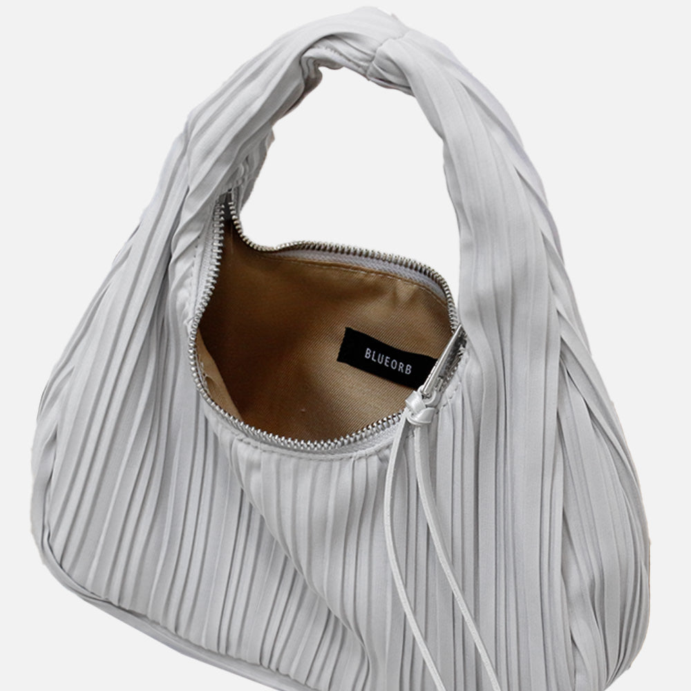 Mini Hobo in Metal Grey