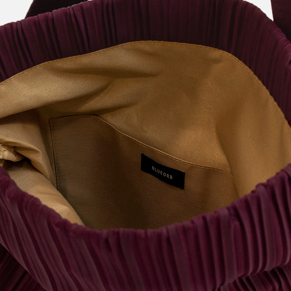 Foldover Bag in Vino Red