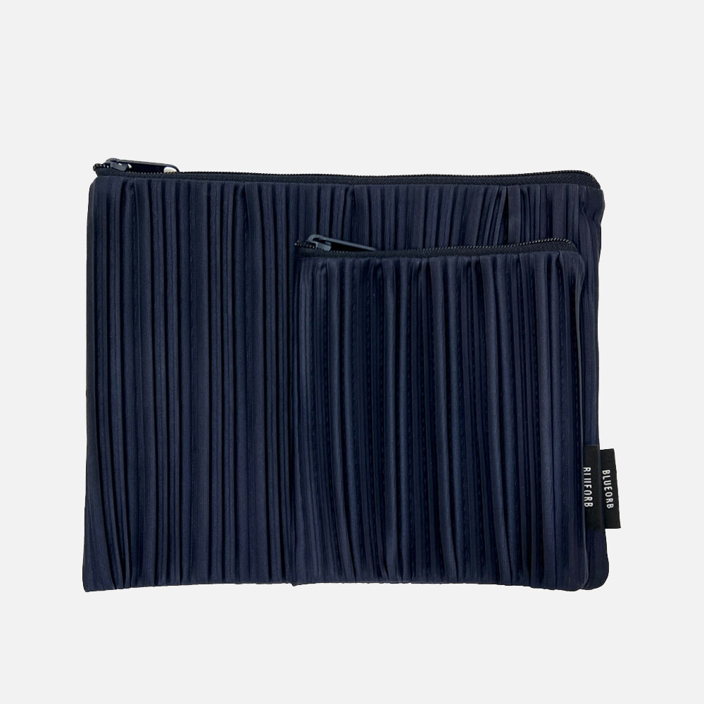 Flat Pouch Set in Dark Blue