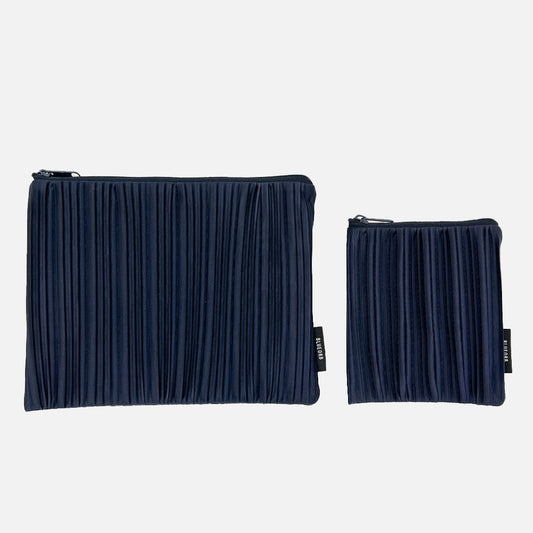 Flat Pouch Set in Dark Blue