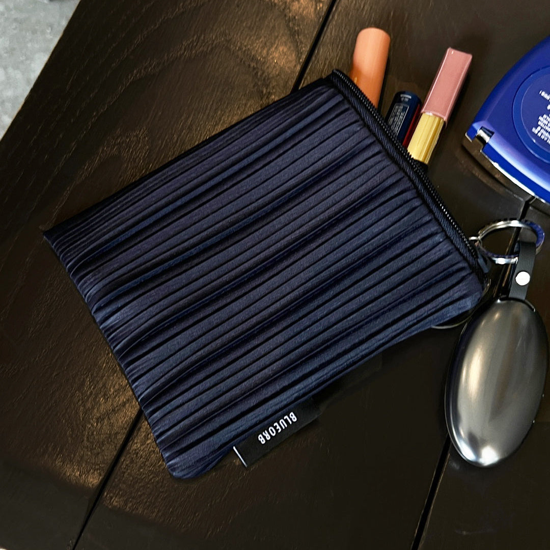 Flat Pouch Set in Dark Blue