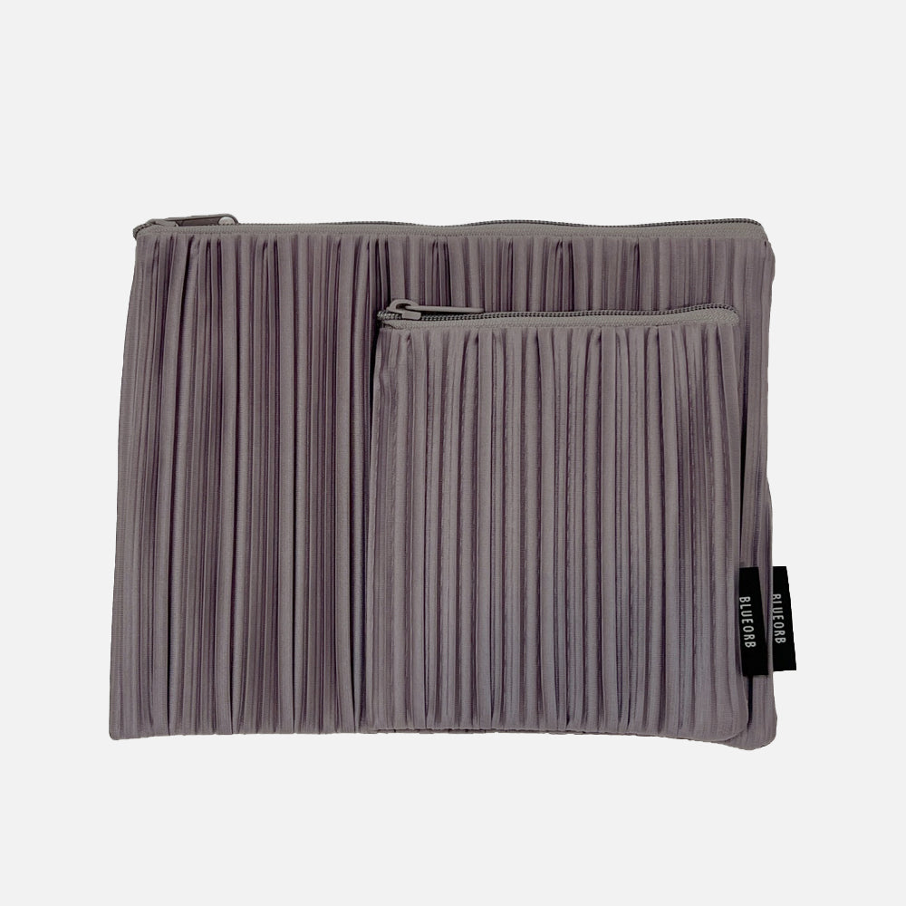 Flat Pouch Set in Lavender Grey