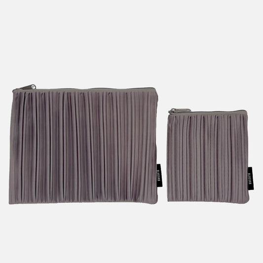 Flat Pouch Set in Lavender Grey