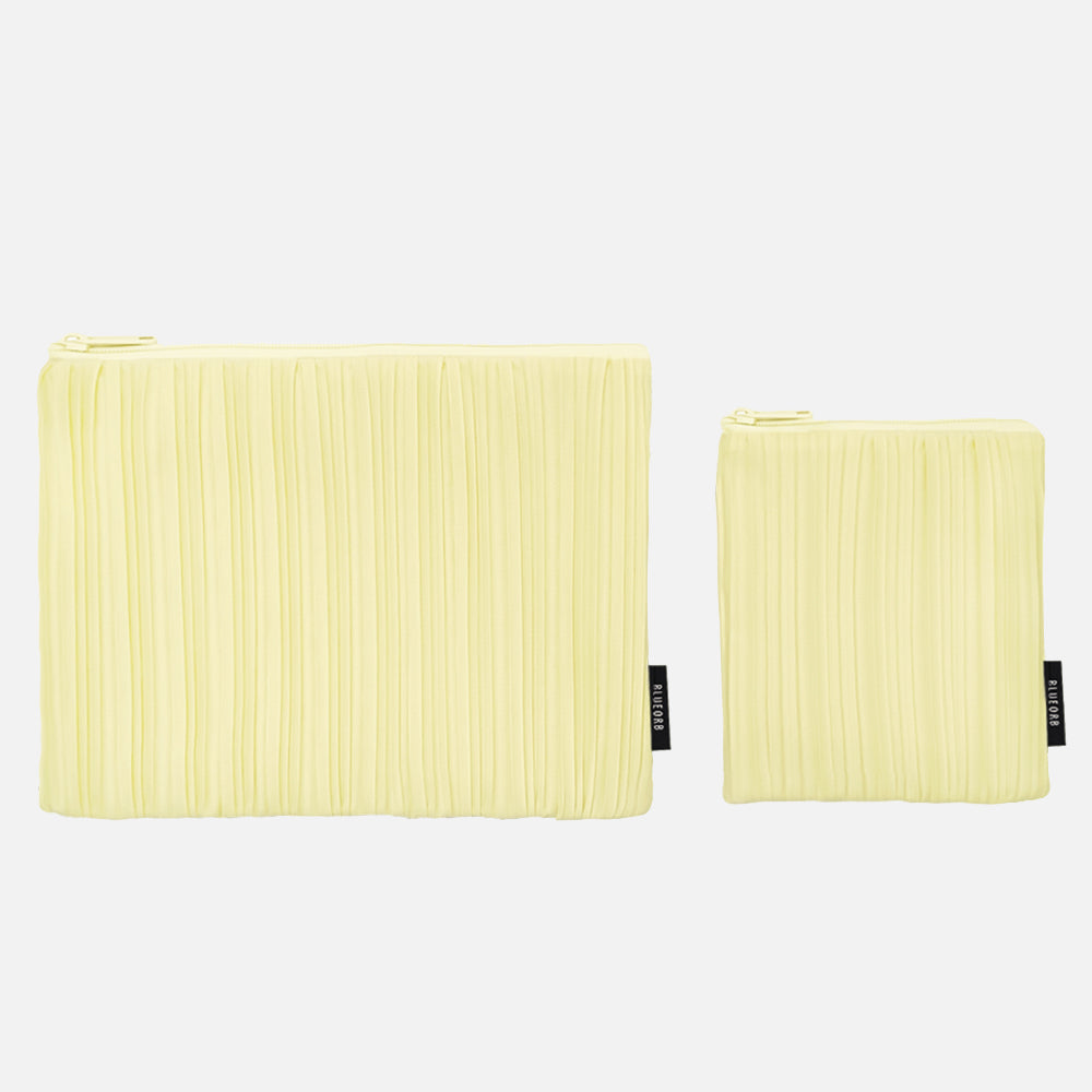 Flat Pouch Set in Popcorn Ivory