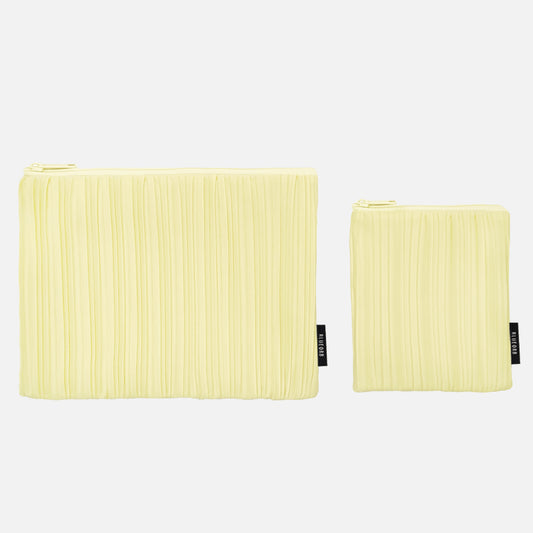 Flat Pouch Set in Popcorn Ivory