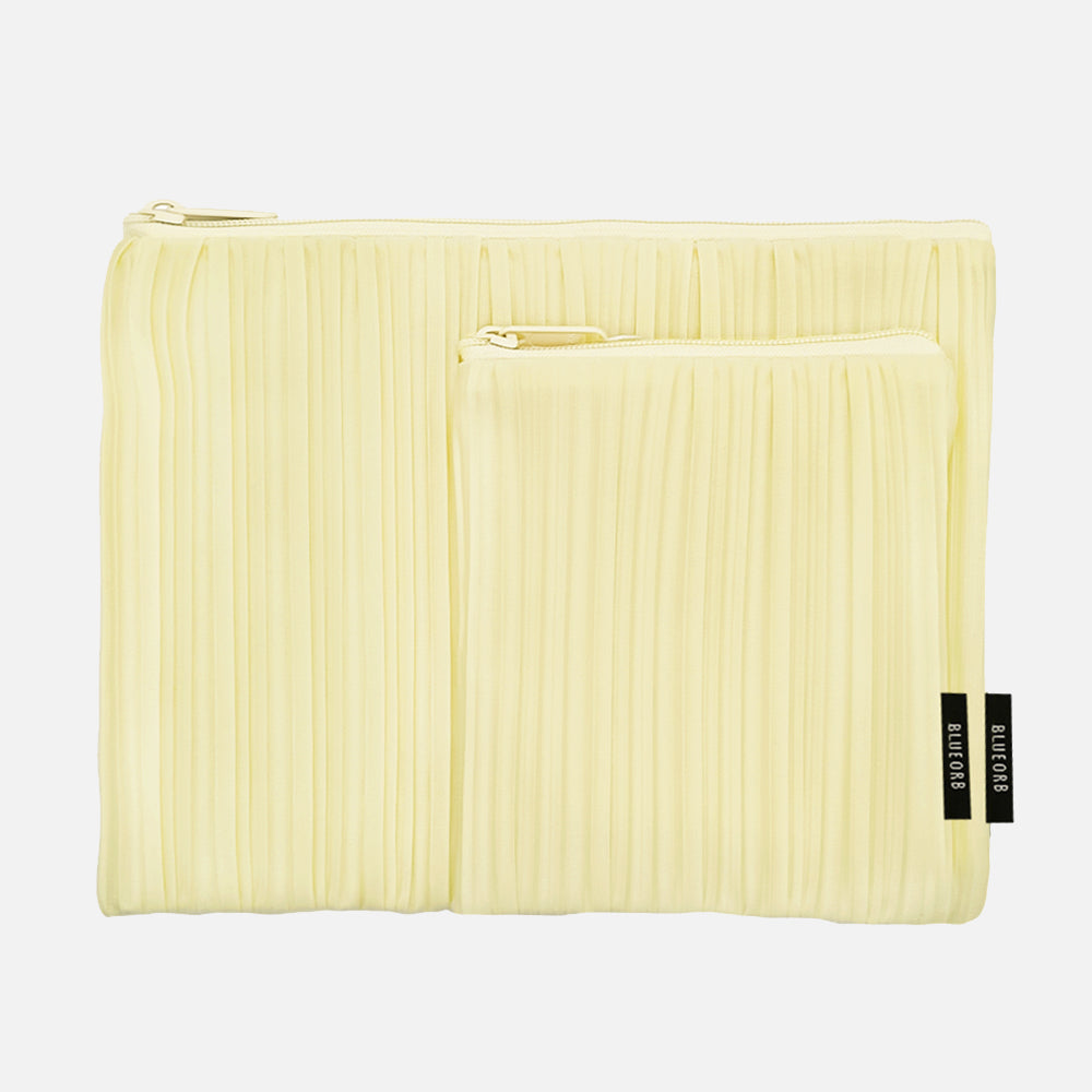 Flat Pouch Set in Popcorn Ivory