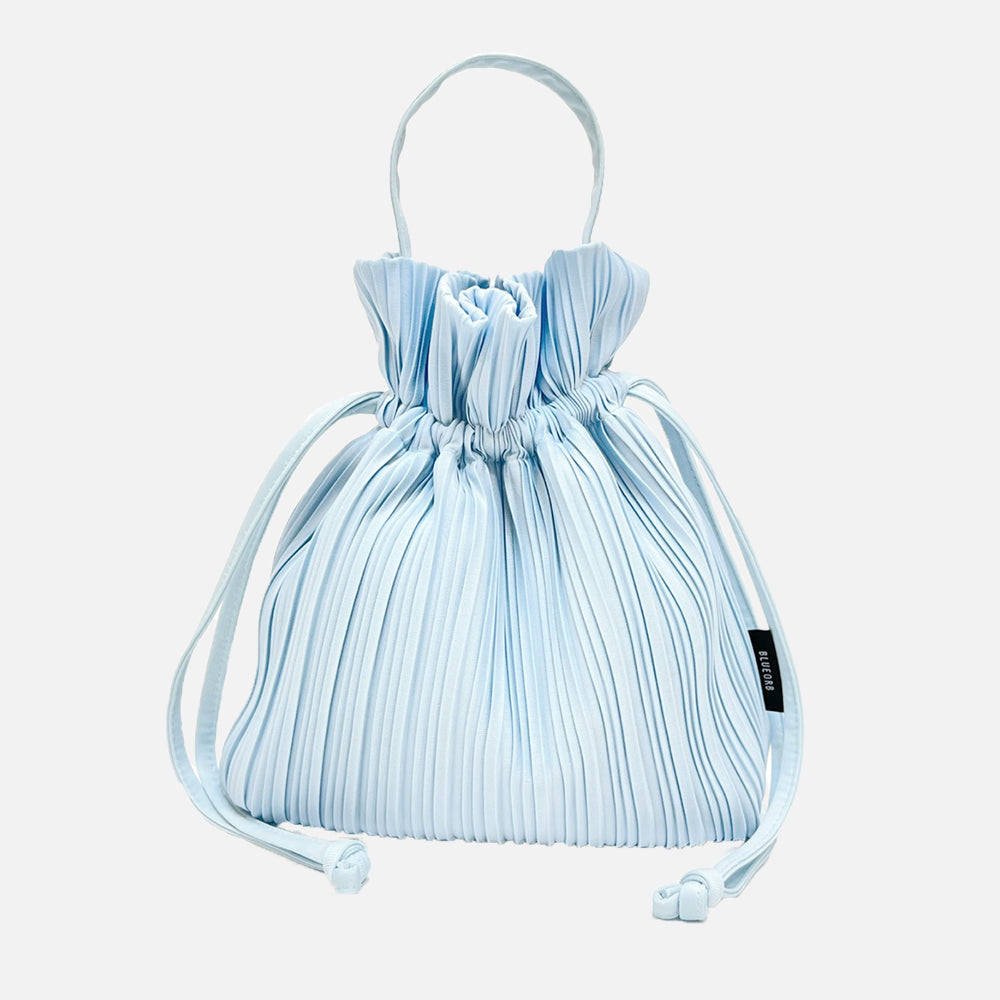 Two Way Ribbon Tote Bag in Icy Blue