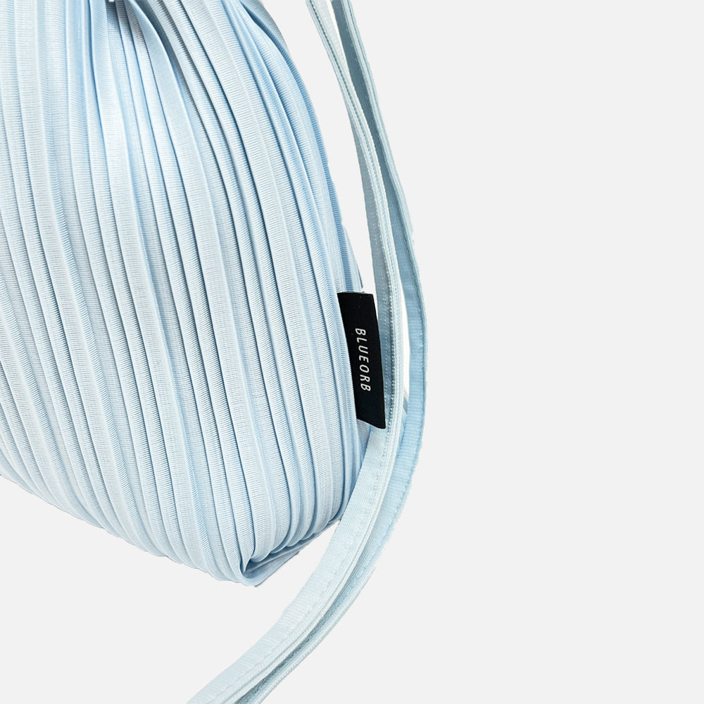 Two Way Ribbon Tote Bag in Icy Blue