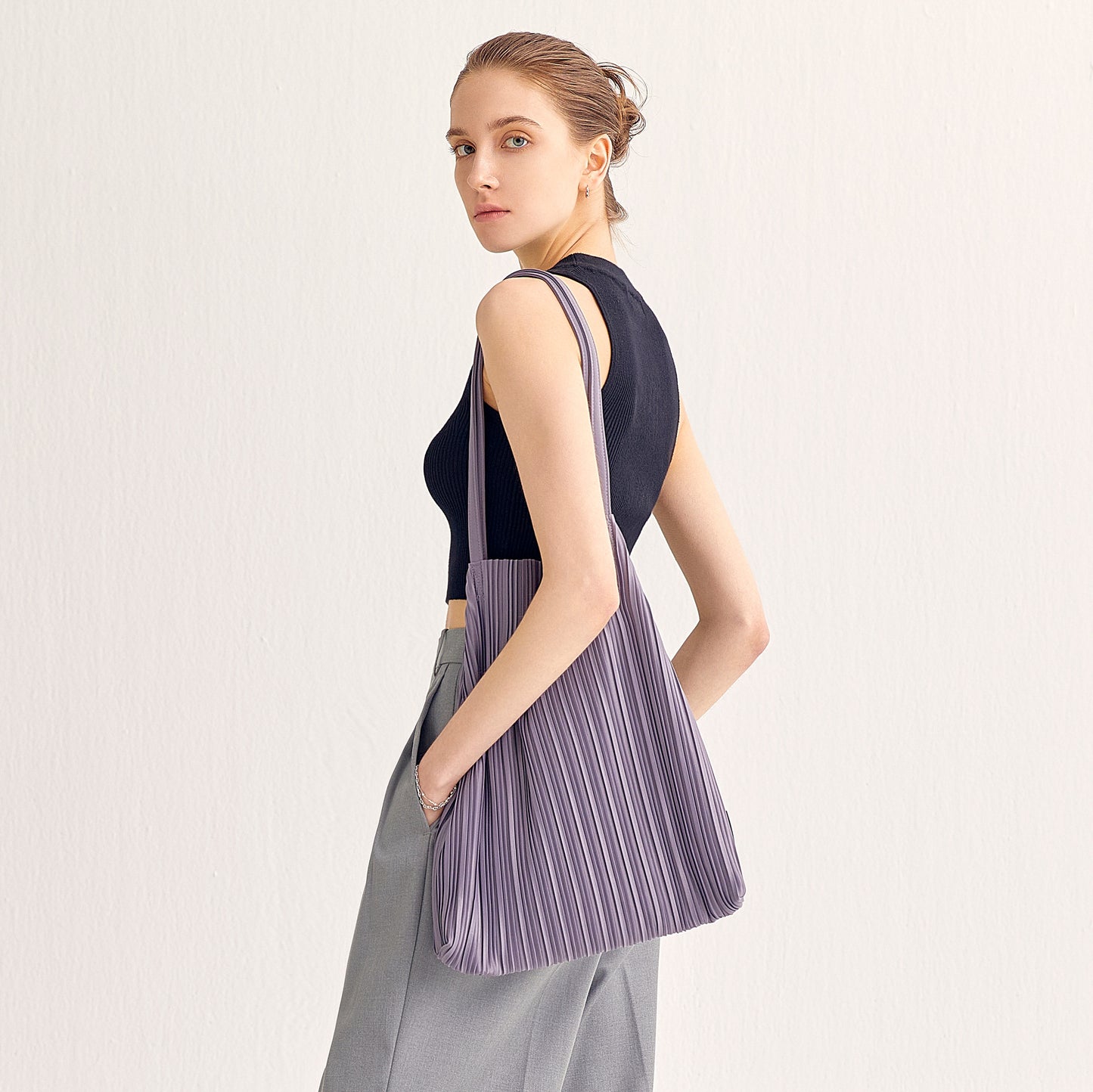 Each Bag in Lavender Grey
